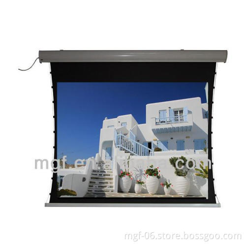 Curved Line Tab Tension Projector Screen/Black Casing Tab Tension Projector Screen
